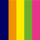 blau/grün/gelb/orange/pink