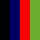 schwarz/blau/rot/grün