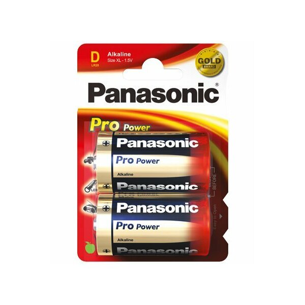 PANASONIC Batterie Pro Power alkali 1,5V D (Mono)