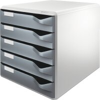 LEITZ Bürobox 5280  lichtgrau/dunkelgrau