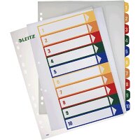 LEITZ PC-Kunststoffregister Zahlen 1-10