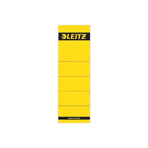 Etichetta dorsale adesiva LEITZ giallo 61 x 191 mm 10 pezzi
