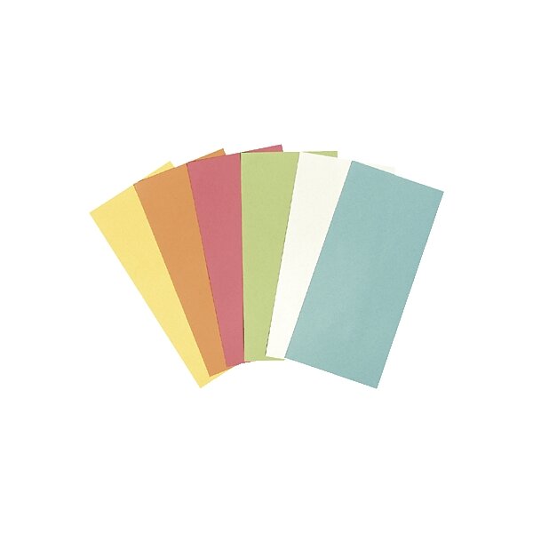 Cartoncini per presentazioni assortiti rettangoli 9,5 x 20,5 cm
