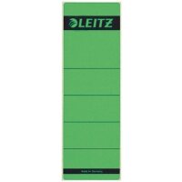 Etichetta dorsale adesiva LEITZ verde 10 pezzi 61 x 191 mm