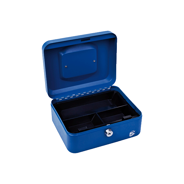 Cassetta portavalori blu L 20 x H 9 x P 16 cm