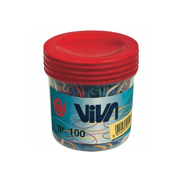 Gummiringe Viva C101 100gr. in Dose sortiert