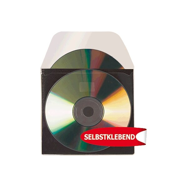 3L CD/DVD-Hüllen selbstklebend mit Klappe