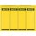 LEITZ Rückenschilder PC-beschriftbar gelb 61x191mm