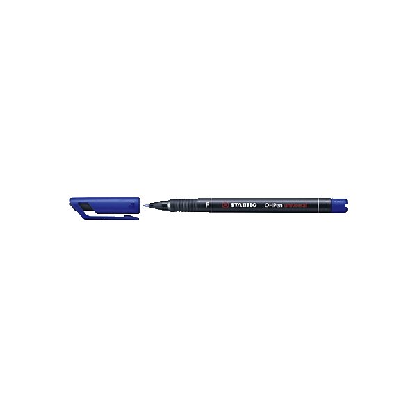 Stabilo OHP Universal Stifte permanent F 0,7mm blau