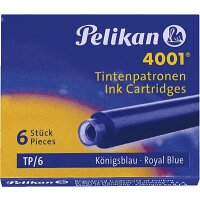 PELIKAN Tintenpatronen 4001 TP/6  königsblau