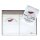 Mappei CD/DVD board, con 10 tasche per 10 CD/DVD, con copertina trasparente plastica, A4, bianco/grigio 233142
