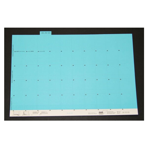 Mappei cavalierino per termini numerici cartoncino, larghezza 30 mm, colore: blu 402003