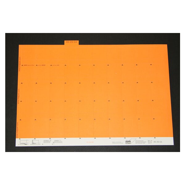 Mappei cavalierino per termini numerici cartoncino, larghezza 30 mm, colore: arancione 402004