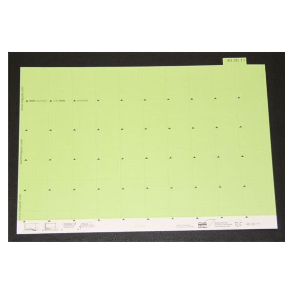 Mappei Reiter für numerische Suchbegriffe, Karton, 
30 mm Breite, Farbe: hellgrün 402011