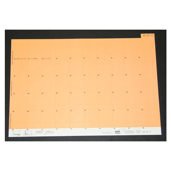 Mappei cavalierino per termini numerici cartoncino, larghezza 30 mm, colore: arancione chiaro 402012