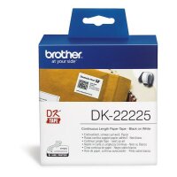 Brother DK22225 Nastro nero-bianco