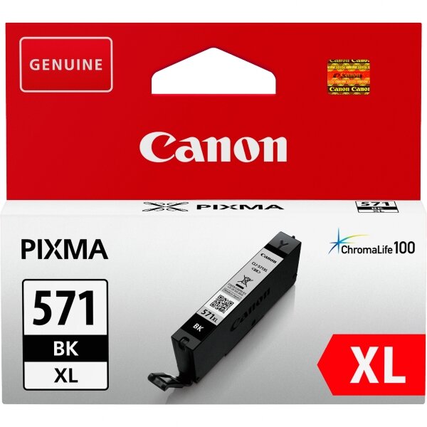 Canon 0331C001 Inkjet Tintenpatrone hoher Ergiebigkeit CLI-571BK XL schwarz