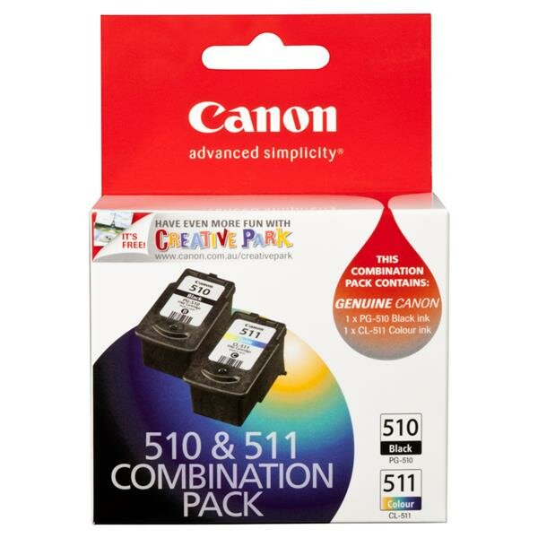 Canon 2970B010 Conf. 2 serbatoi inchiostro blister PG-510/CL-511 nero +colore