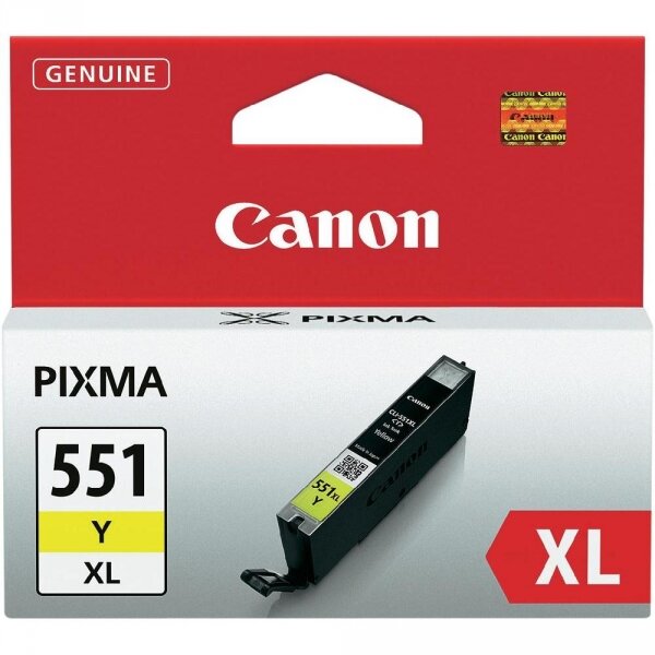 Canon 6446B001 Tintenpatrone hoher Ergiebigkeit Chromalife 100+ CLI-551XL Y gelb