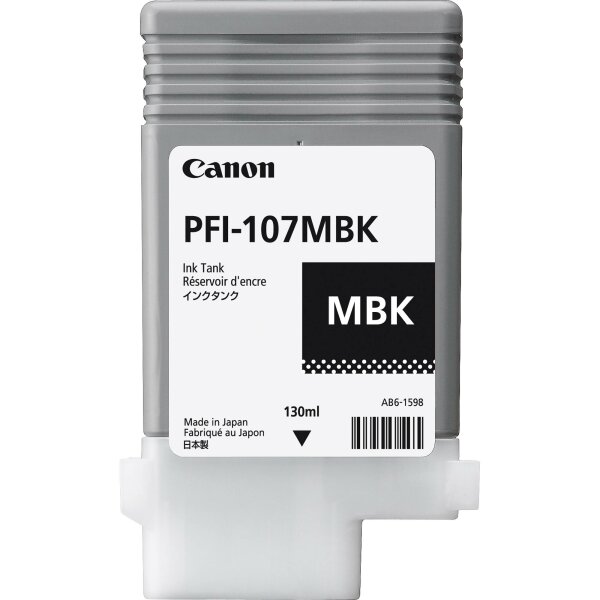 Canon 6704B001 Inkjet Tintenpatrone PFI-107MBK schwarz matt