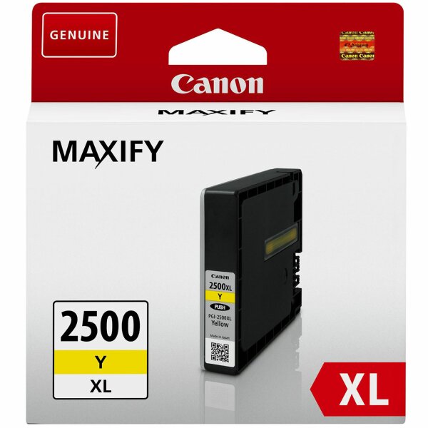 Canon 9267B004 Inkjet Tintenpatrone hohe Dichte PGI-2500XL Y gelb