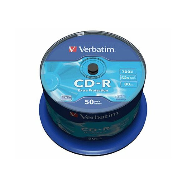 CD Verbatim - CD-R - 700 Mb - 52x - Extra Protection - Spindle - 43351 (conf.50)