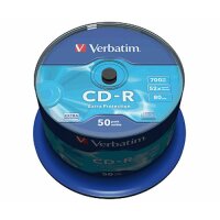 Verbatim CD-R Rohling 80min/43351 52x Inh. 50 Stk