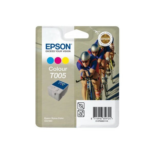Epson C13T00501110 Inkjet Tintenpatrone Blister RS T005 3-farbig