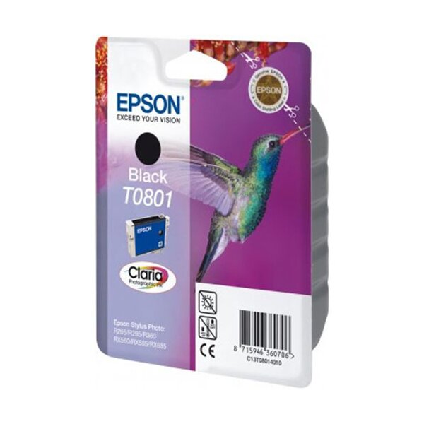 Epson C13T08014011 Inkjet Tintenpatrone Blister RS CLARIA T0801 schwarz