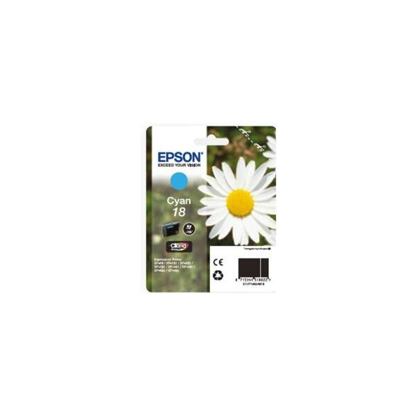 Epson C13T18024010 Inkjet Tintenpatrone Blister RS Claria Home 18/MARGHERITA cyan