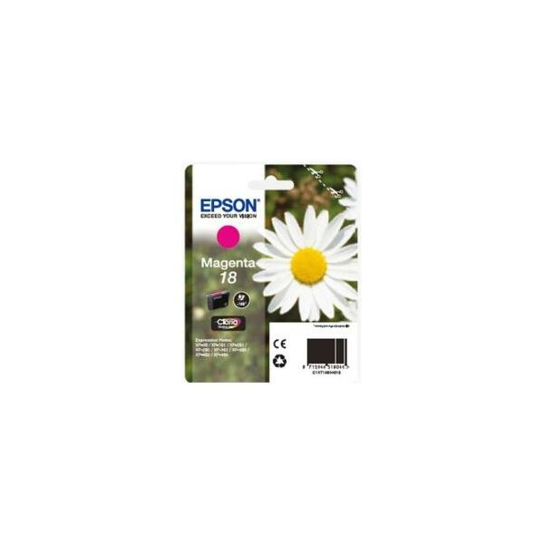 Epson C13T18034010 Inkjet Tintenpatrone Blister RS Claria Home 18/MARGHERITA magenta