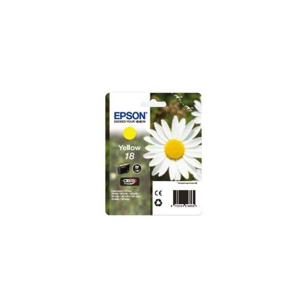 Epson C13T18044010 Inkjet Tintenpatrone Blister RS Claria Home 18/MARGHERITA gelb
