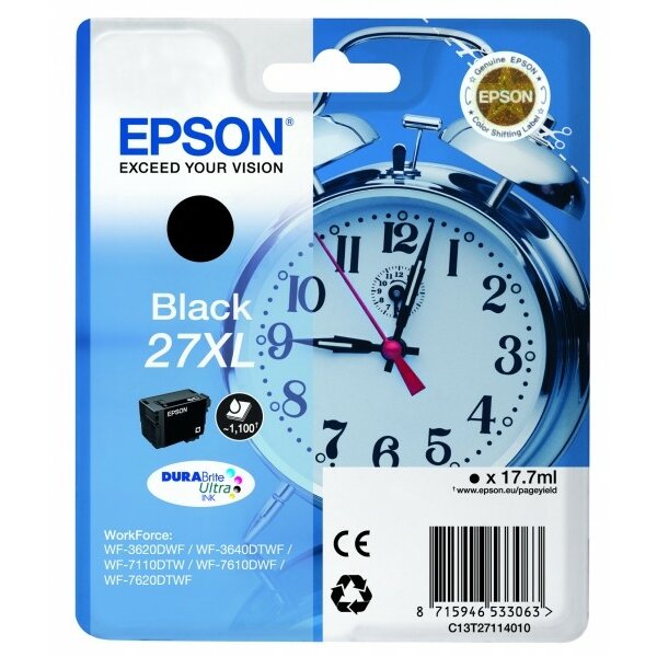 Epson C13T27114010 Inkjet Tintenpatrone standard 27XL schwarz