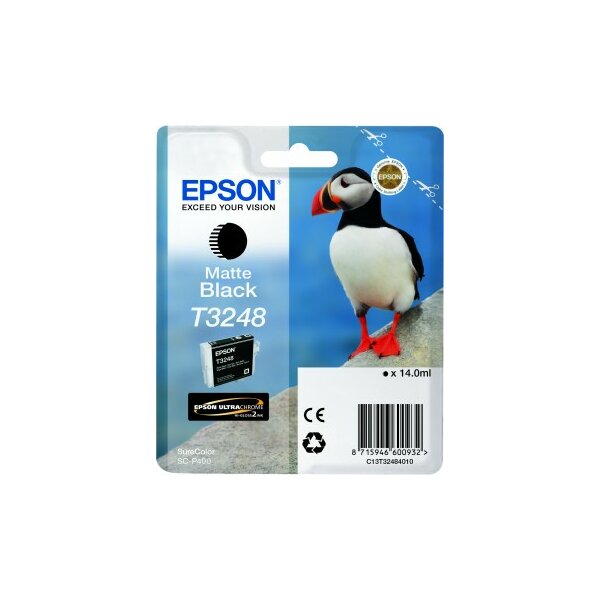 Epson C13T32484010 Inkjet Tintenpatrone T3248 schwarz matt