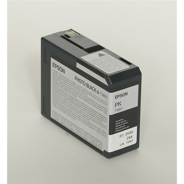 Epson C13T580100 Inkjet Tintenpatrone Pigmentierte Tinte ULTRACHROME K3 T5801 schwarz foto