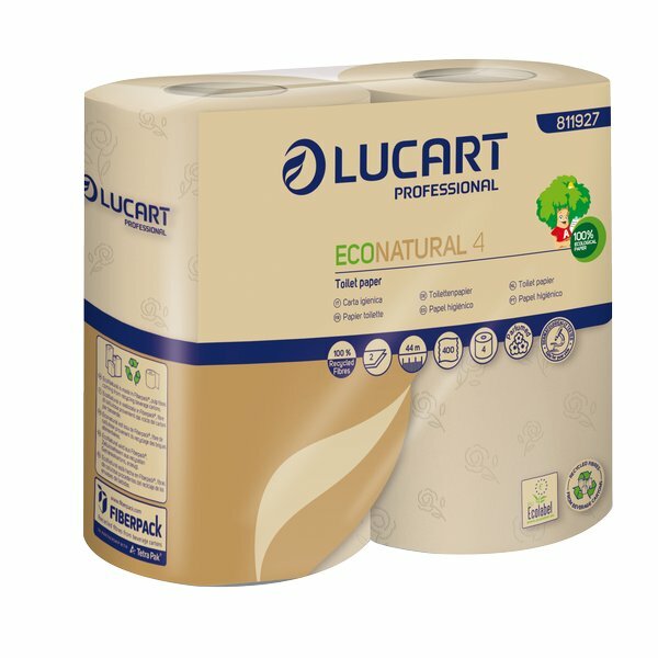 Lucart Toilettenpapier Maxi 2-lagig Econatural braun (4) 811927-