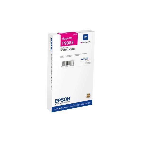 Epson C13T908340 Inkjet Tintenpatrone Extra High Yield Pigmentierte Tinte DURABrite Ultra T9083 magenta