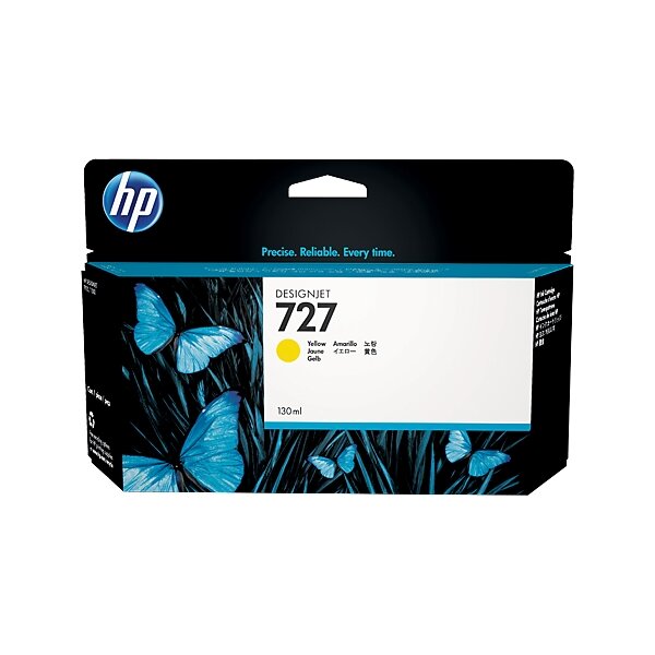 HP B3P21A Inkjet Tintenpatrone hoher Ergiebigkeit 727 gelb