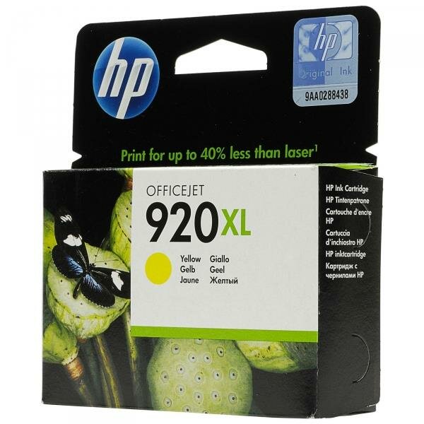 HP CD974AE Inkjet Tintenpatrone 920XL gelb