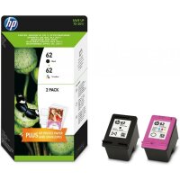 HP N9J71AE Combo pack Inkjet-Tintenpatronen 62 schwarz...