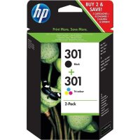 HP N9J72AE Combo pack Inkjet-Tintenpatronen 301 schwarz...
