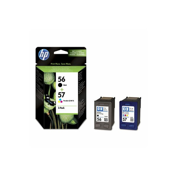 HP SA342AE Conf. 2 cartucce inkjet blister 56/57 nero +tricromia