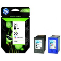 HP SD367AE Conf. 2 cartucce inkjet blister 21/22 nero...