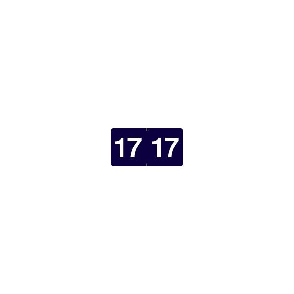 MAPPEI Jahreszahletiketten "17" purpur