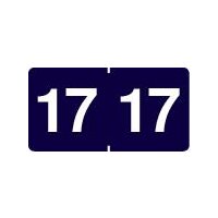 MAPPEI Jahreszahletiketten "17" purpur