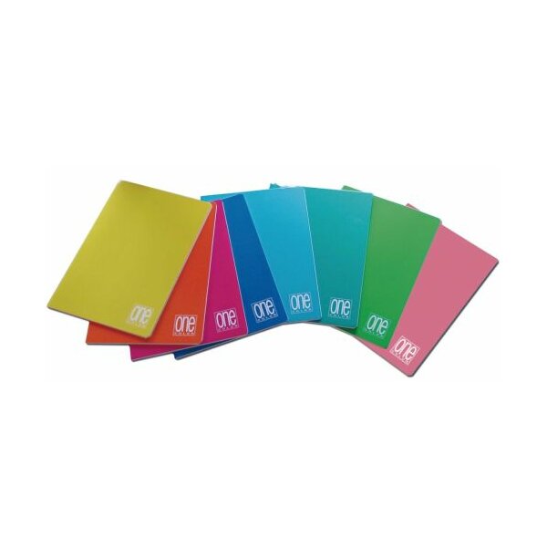 Blasetti Heft One Color Maxi A4 40Bl. liniert 1R 5573 Huelle in PPL faerbig transparent