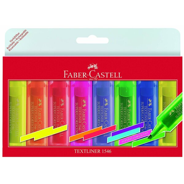 Faber Castell Textliner fluo 8 versch. Farben