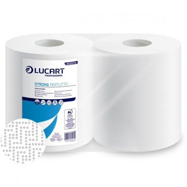 Lucart rotolo asciugamani carta 232mt. (2) Strong 2veli bianco 852073