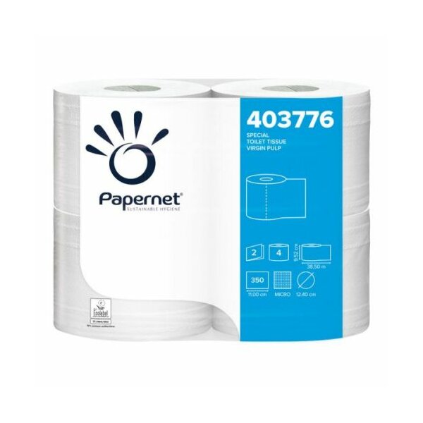 Papernet Toilettenpapier 2-lagig Maxi 350 Abrisse  (4) 403776