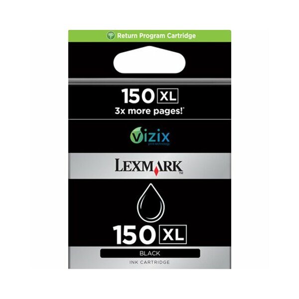 Lexmark 14N1614E Inkjet Tintenpatrone High Yield Return Program 150XL schwarz